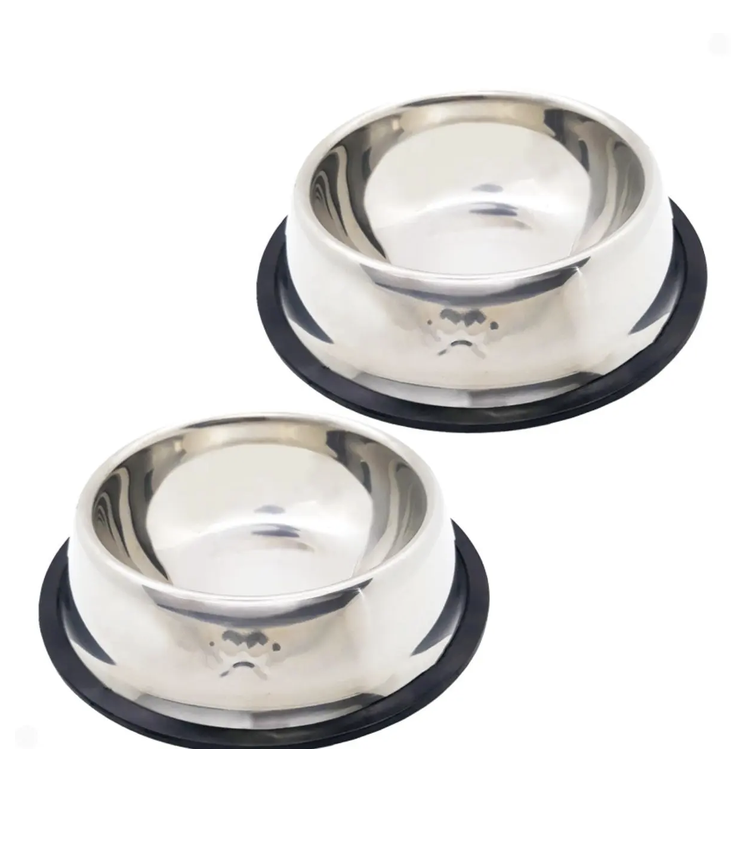 Tigela Para Gato Cachorro Coelhos 2 Unidades Inox Promoção